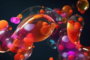 Windows 11 abstract bubbles background 