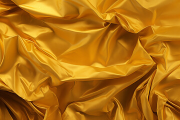 the texture of a crumpled gold fabric