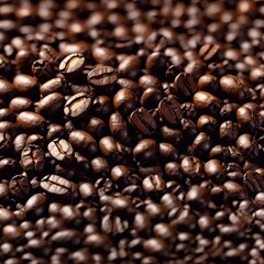 Obraz premium coffee beans background. AI generated illustration