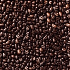 Fototapeta premium coffee beans background. AI generated illustration