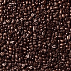 Fototapeta premium coffee beans background. AI generated illustration
