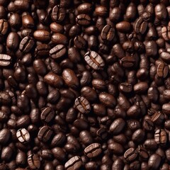 Fototapeta premium coffee beans background. AI generated illustration