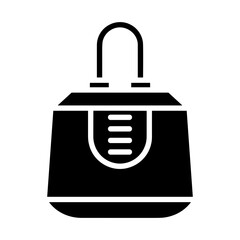 Bag packaging icon symbol vector image. Illustration of the handbag merchandise design image