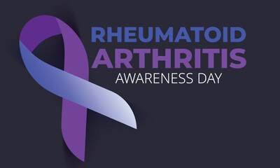 Rheumatoid arthritis awareness day. background, banner, card, poster, template. Vector illustration. - obrazy, fototapety, plakaty