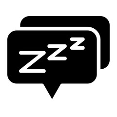 Fototapeta premium sleeping glyph