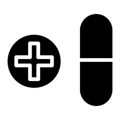 Obraz premium sleeping pill glyph