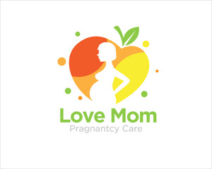 love mom for food consulting logo for nutrition and herbal service