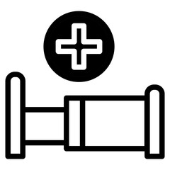 Obraz premium hospital bed dualtone