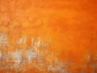 Vibrant orange palette, textured with delicate scratches, Generative AI