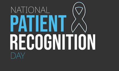 National Patient Recognition Day. background, banner, card, poster, template. Vector illustration.