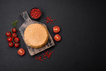 Delicious hard craft cheese made from cow or goat milk