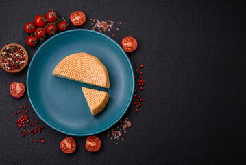 Delicious hard craft cheese made from cow or goat milk