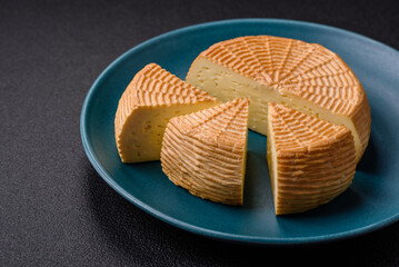 Delicious hard craft cheese made from cow or goat milk