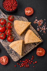 Delicious hard craft cheese made from cow or goat milk