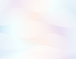 Abstract wave rainbow, holographic color gradient line pattern on white background. Contemporary vector design for elegant business card, print brochure, flyer, banners, cover book, label fabric - obrazy, fototapety, plakaty