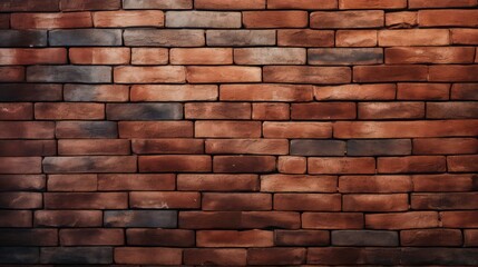 Fototapeta premium Brick wall texture background for interior exterior decoration and industrial construction concept design with lighting.