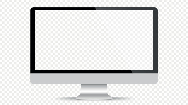 Computer screen vector illustration. Monitor. Stock royalty free vector illustration. PNG
