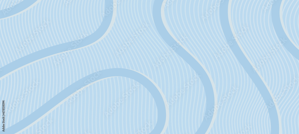 Poster modern blue background with wave lines for web background, banner design, cover, backdrop, poster. m