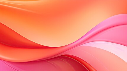 Fototapeta premium Blend pink with orange background. Suitable for cosmetic products. Luxurious and smooth impression.