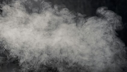 white smoke with black background , generated by AI