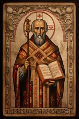 Fototapeta premium Venerable Saint Nicholas, beacon of faith