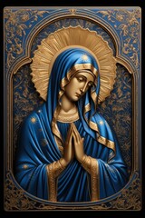 Prayerful solitude of the Virgin Mary