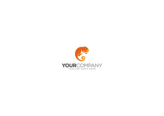 Vector Logo Design Iguana Concept Editable