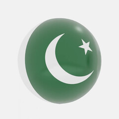 Pakistan flag icon or symbols