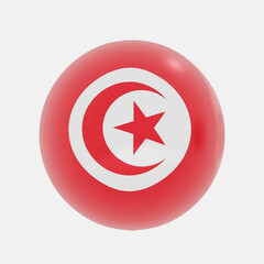 Fototapeta premium tunisia flag icon or symbols