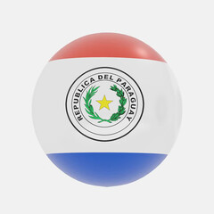 Fototapeta premium paraguay flag icon or symbols