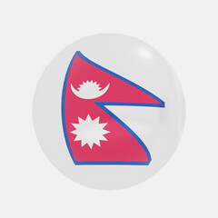 Nepal flag icon or symbols