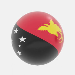 Papua New Guinea flag icon or symbols