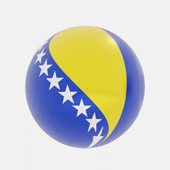 Bosnia and Herzegovina flag icon or symbols