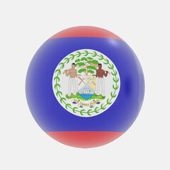 Belize flag icon or symbols