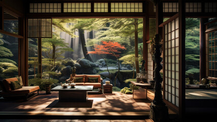 Japanese-style living room.