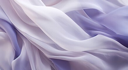 Abstract background of blue and white wavy silk or satin. 
blue and purple silk drapery. Closeup of rippled white silk fabric. Whole background.  beautiful color patterns, silk fabric texture
