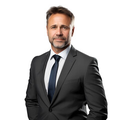 Business people on transparent background, white background, isolated, icon material, vector illustration