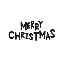 Christmas Greeting with Merry Christmas letter vector design