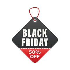 black friday tag illustration
