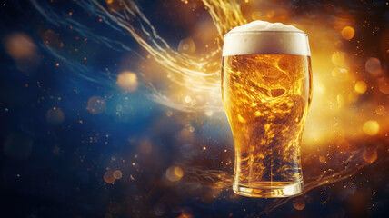 Craft Beer Pouring into a Glass
