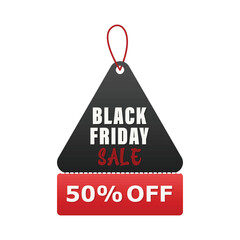 black friday label illustration