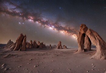 Gossamer Galaxy: Chile's Valle de la Luna Cosmic Wonder.