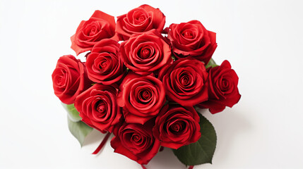 Elegant Bouquet Of Red Roses