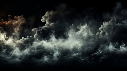 Naklejka na ściany i meble abstract smoke on a black background.