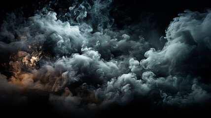 abstract smoke on a black background.
