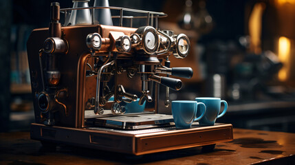 Fototapeta na wymiar Espresso coffee machine