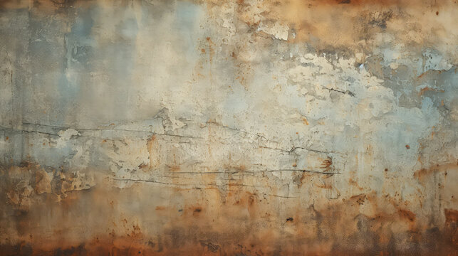 Grunge background with space for text or image. Rusty metal surface. Old texture