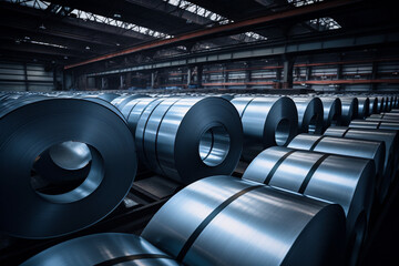 Rolls of steel sheet, aesthetic look