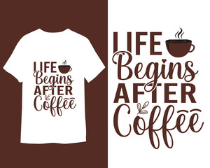 Coffee t shirt design