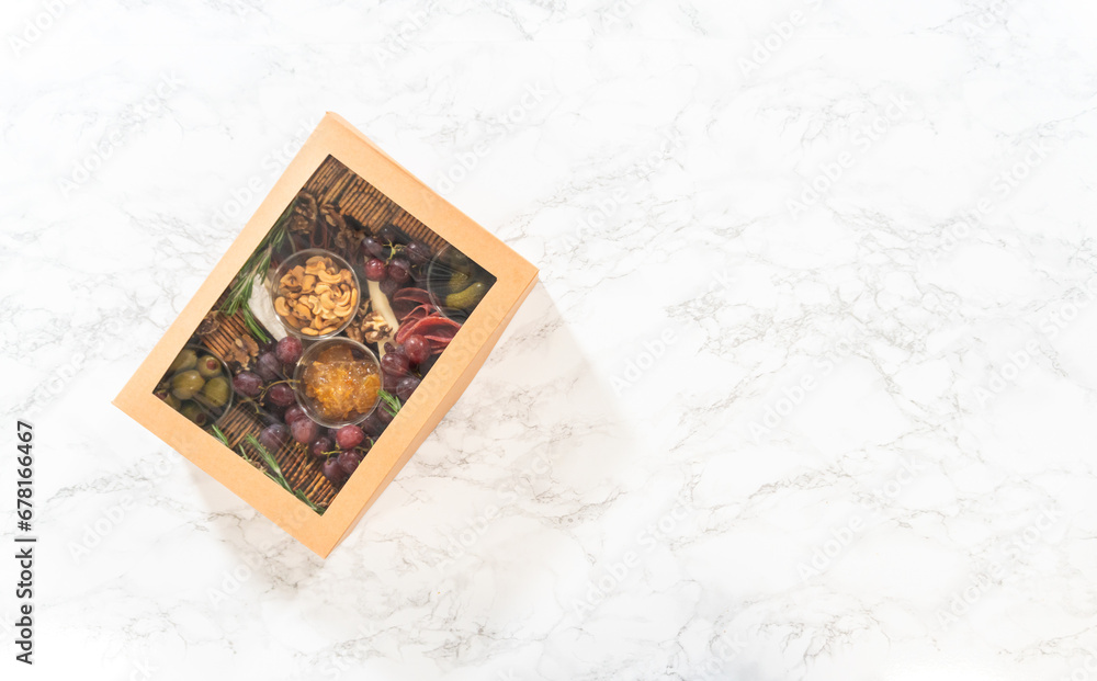 Sticker charcuterie box-a delicious assortment in gifting box